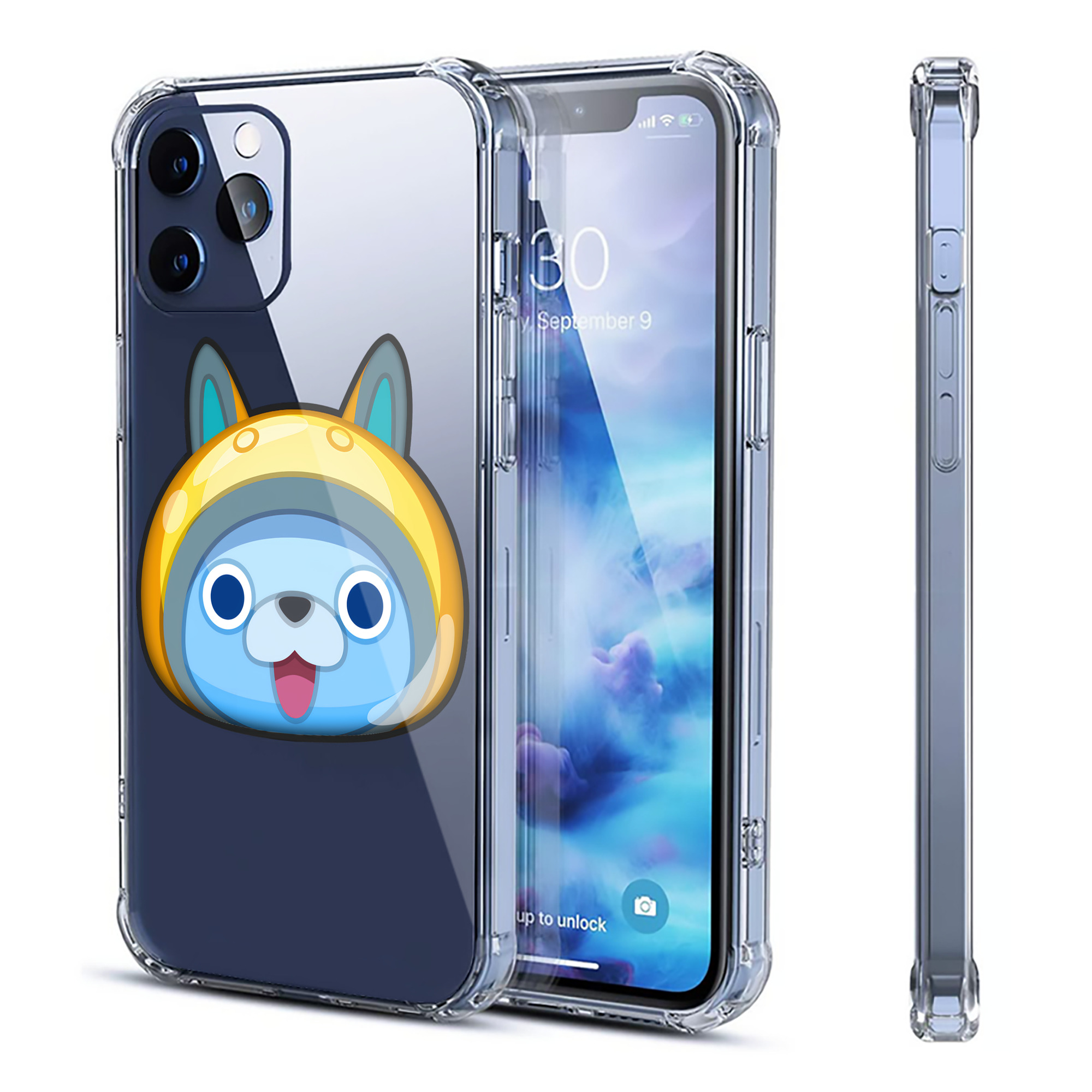 （画像用） 妖怪ウォッチ Yo-kai Watch 【iPhone 12シリーズ対応】透明スマホケース（クリアソフトケース）